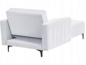 Beliani Szezlong ABERDEEN Welur Jasnoszary 6