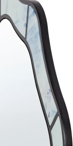 Beliani Lustro ścienne LIVERDUN 64 cm 86 cm Błękitny 6