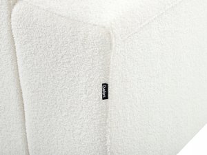 Beliani Narożnik dla 4 osób LUNGO Boucle Biały Lewostronny 11