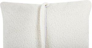 Beliani Narożnik dla 4 osób LUNGO Boucle Biały Lewostronny 13