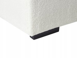 Beliani Narożnik dla 4 osób LUNGO Boucle Biały Lewostronny 14