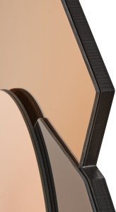 Lustro Beliani Lustro ścienne TROYON 62 cm 80 cm Różowe złoto 5