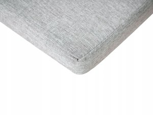 Beliani Leżak ogrodowy z poduszką JAVA PREMIUM Drewno akacjowe Szary melanż 14