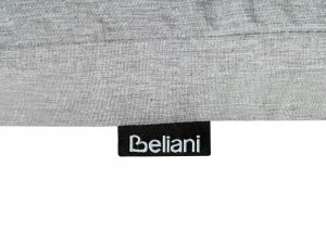 Beliani Leżak ogrodowy z poduszką JAVA PREMIUM Drewno akacjowe Szary melanż 15