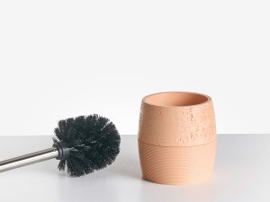 Beliani Zestaw akcesoriów łazienkowych 5 elementów YARAPA Pomarańczowy 6