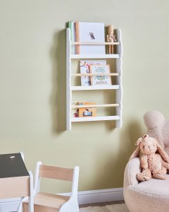 Beliani Regał ścienny RIGOLET 80 cm Biały 2