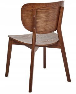 Beliani Zestaw 2 krzeseł do jadalni OVERLY Drewno Ciemnobrązowy 5