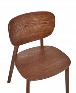 Beliani Zestaw 2 krzeseł do jadalni OVERLY Drewno Ciemnobrązowy 6