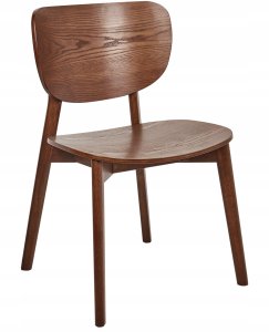 Beliani Zestaw 2 krzeseł do jadalni OVERLY Drewno Ciemnobrązowy 9