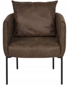 Beliani Fotel MALMOS Ciemnobrązowy 5