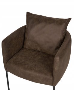 Beliani Fotel MALMOS Ciemnobrązowy 7