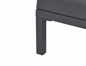 Beliani Leżak ogrodowy LARIANO Metal Grafitowy 7