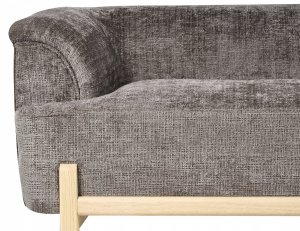 Beliani Sofa dla 3 osób ALNOR Szenil Brązowy 8