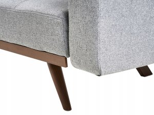 Beliani Sofa rozkładana dla 3 osób HJULBY Szary 14