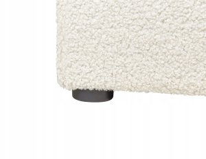 Beliani Łóżko z pojemnikiem bez zagłówka Boucle DINAN 160 x 200 cm Złamana biel 10