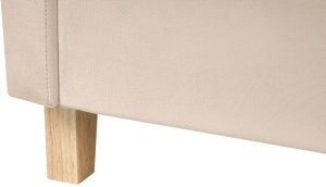 Beliani Łóżko piętrowe Welur CHOCQUES 90 x 200 cm Jasnobeżowy 11