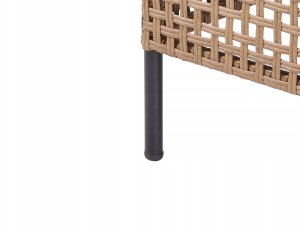 Beliani Sofa ogrodowa dla 2 osób OMEGANA Technorattan Jasnobeżowy 14