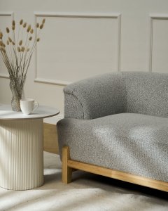 Beliani Sofa dla 3 osób ALNOR Jasnoszary 5