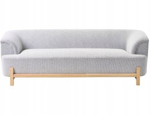 Beliani Sofa dla 3 osób ALNOR Jasnoszary 6