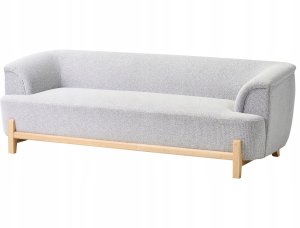 Beliani Sofa dla 3 osób ALNOR Jasnoszary 7
