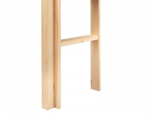 Beliani Łóżko na antresoli z biurkiem Drewno sosnowe FOUCAMONT 90 x 200 cm Jasnobrązowy 12