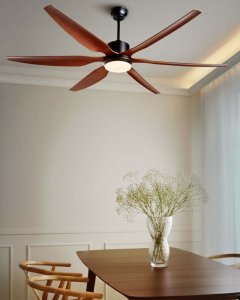 Wentylator Beliani Wentylator sufitowy z lampą VERDURE Z pilotem LED Brązowy 2