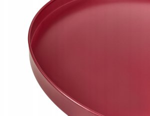 Beliani Zestaw mebli balkonowych CAVINIA Metal Burgundowy 10