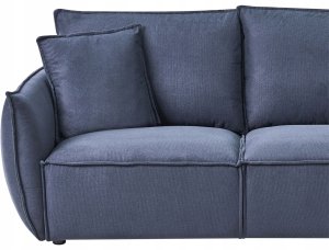 Beliani Sofa dla 3 osób KUNES Ciemnoniebieski 6