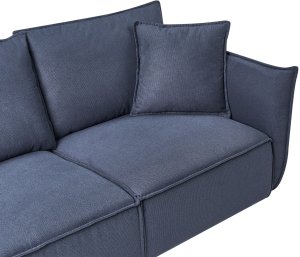 Beliani Sofa dla 3 osób KUNES Ciemnoniebieski 7