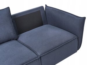 Beliani Sofa dla 3 osób KUNES Ciemnoniebieski 8