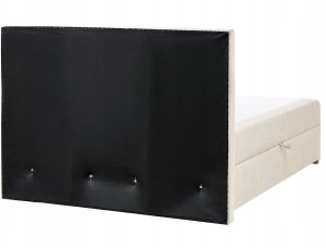 Beliani Łóżko kontynentalne z pojemnikiem MAJOR 140 x 200 cm Jasnobeżowy 6