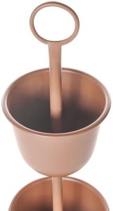 Beliani Stojak na kwiaty RENGE Metal 28 cm Brązowy 5