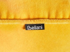 Beliani Puf YULLE Welur Żółty 6