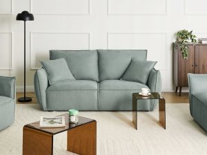 Beliani Sofa dla 3 osób KUNES Jasnozielony 2