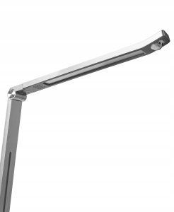 Lampka biurkowa Beliani Lampa biurkowa LED LEPUS Z czujnikiem ruchu Srebrny 7