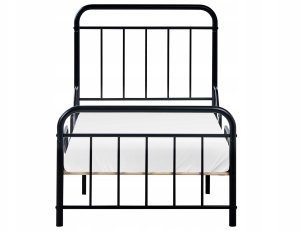 Beliani Rozsuwane łóżko dziecięce Metal ANAIS 90 x 200 cm Czarny 7
