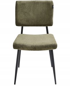 Beliani Zestaw 2 krzeseł do jadalni STURGIS Sztruks Oliwkowy 4
