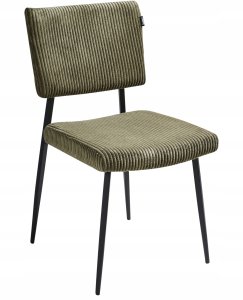 Beliani Zestaw 2 krzeseł do jadalni STURGIS Sztruks Oliwkowy 6