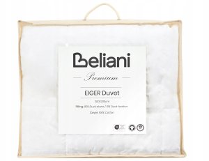 Beliani Kołdra ciepła EIGER Kacze pióra i puch 200 x 200 cm 5