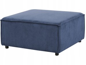 Beliani Otomana ARDAL Sztruks Ciemnoniebieski 5