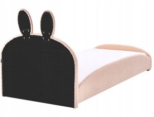 Beliani Łóżko dziecięce Królik Boucle PERROS 90 x 200 cm Beżowy 6