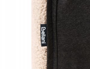 Beliani Sofa rozkładana dla 2 osób YORK Boucle Piaskowy 11