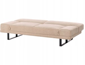 Beliani Sofa rozkładana dla 2 osób YORK Boucle Piaskowy 7