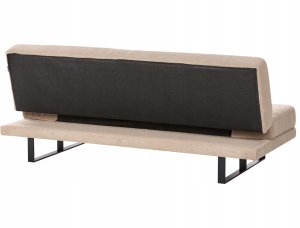 Beliani Sofa rozkładana dla 2 osób YORK Boucle Piaskowy 8