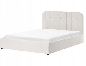 Beliani Łóżko z pojemnikiem CHALLANS 160 x 200 cm Złamana biel 5