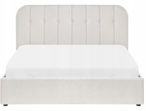 Beliani Łóżko z pojemnikiem CHALLANS 160 x 200 cm Złamana biel 6