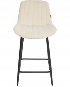 Beliani Zestaw 2 krzeseł barowych DUBROVNIK Boucle Jasnobeżowy 6