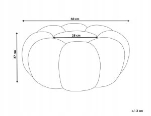 Beliani Puf BEAUFORT Boucle Złamana biel 3