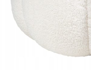 Beliani Puf BEAUFORT Boucle Złamana biel 6