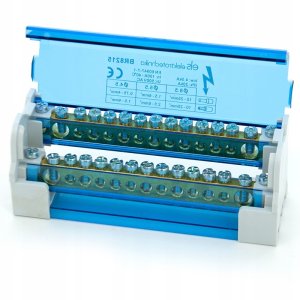 ELS Elektrotechnika Blok rozdzielczy mostek na szynę TH listwa 2x15 (BR8215) 3